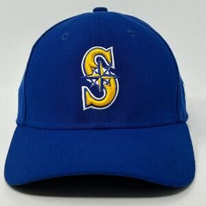Seattle Mariners Hat Baseball Cap Blue MLB New Era 39Thirty Flex Fitted M-L